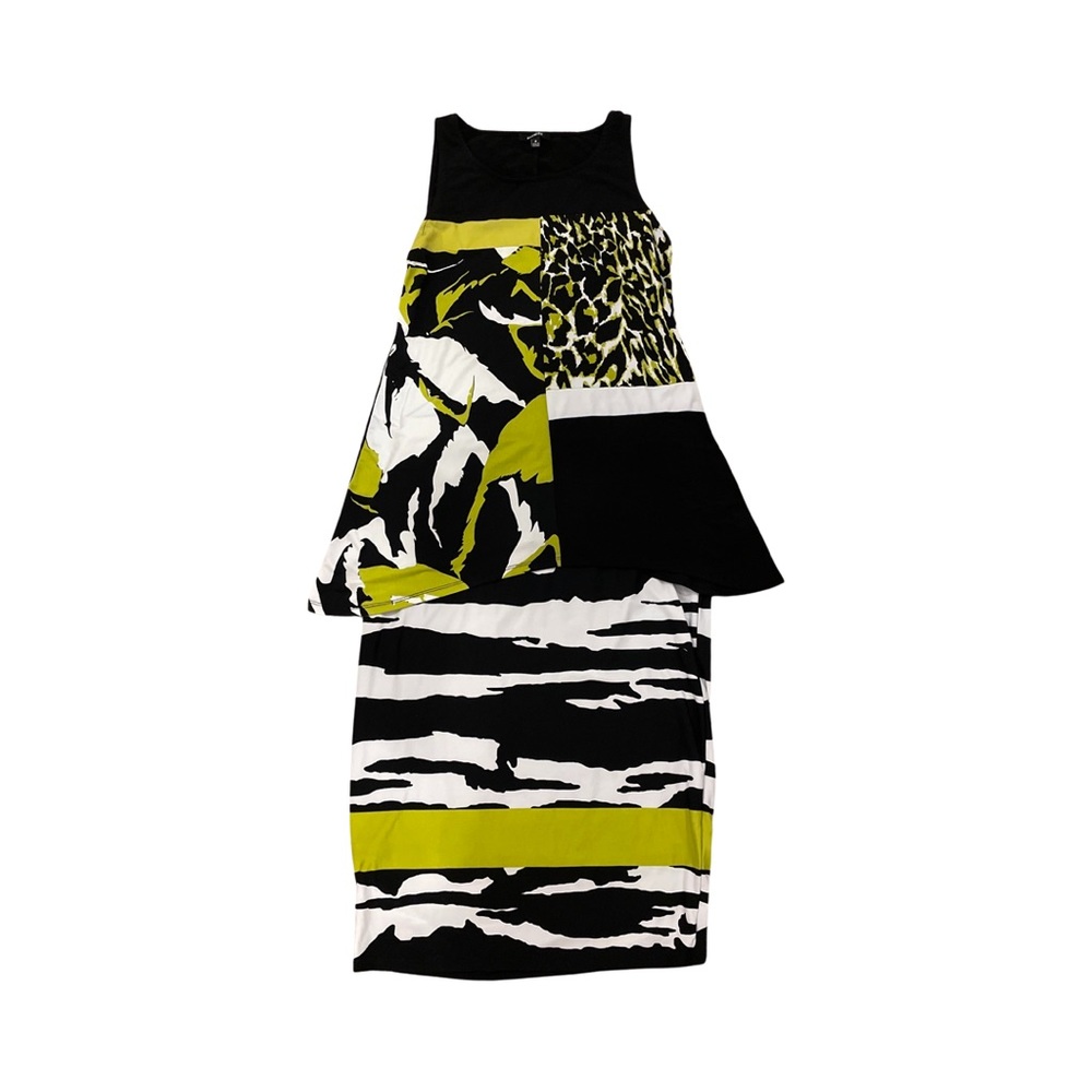Premise Black Green White Tank Top MIDI Skirt Size Medium